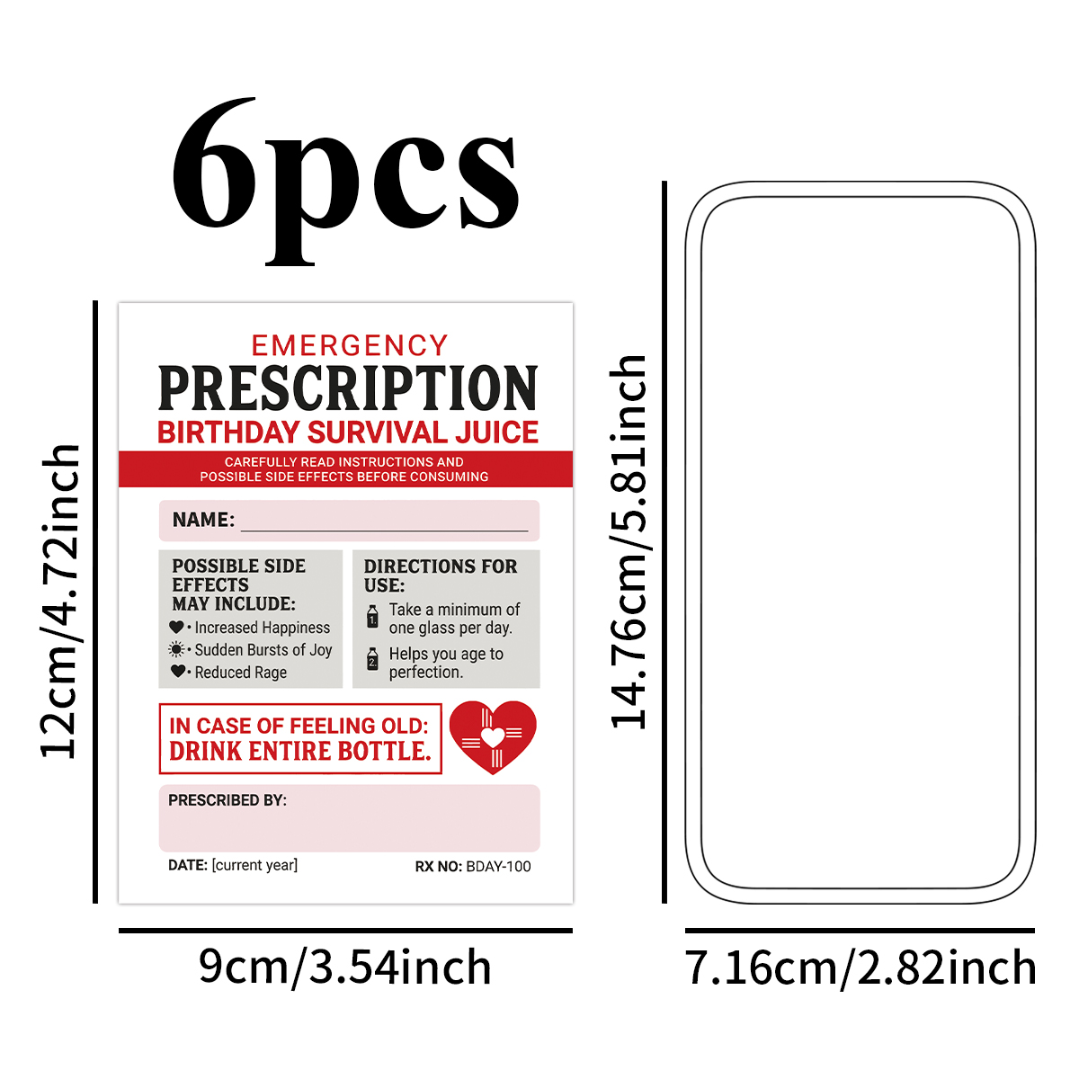 6 szt. Zabawne etykiety na but – Medical Label recenzja i cena